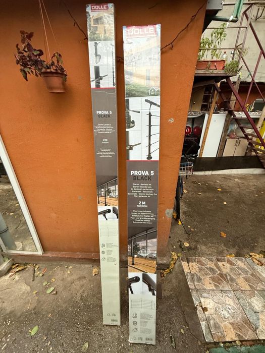 Kit starter si extensie balustrada Dolle black si Prova system Dolle