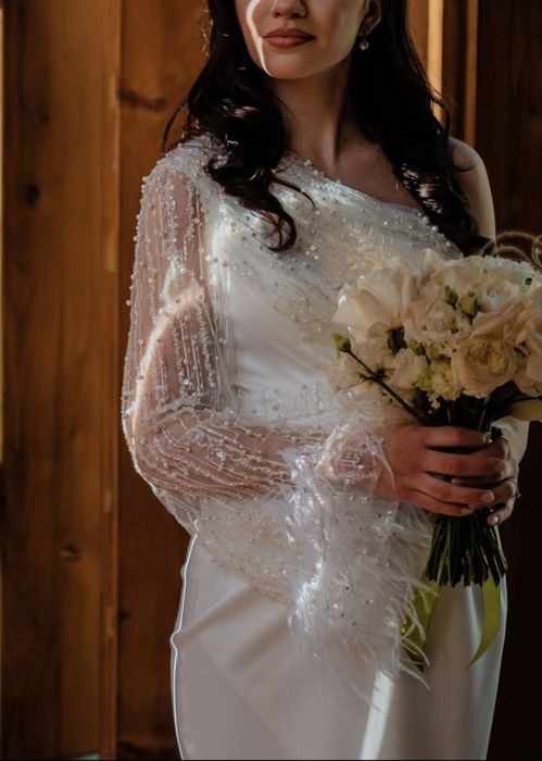 Rochie alba eleganta cununie