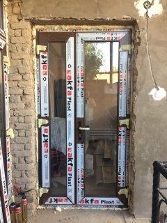 Термо дверь витражные окна