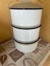 Комплект от 3 бр. канчета емайлирани за храна