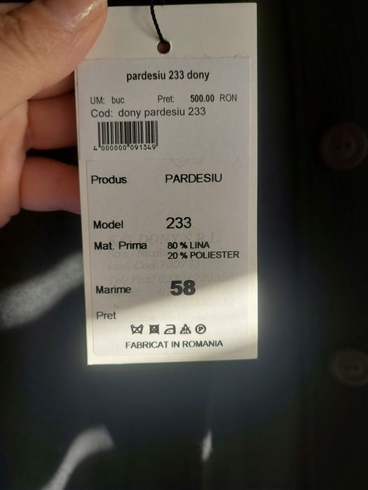 Palton dama marimea 58