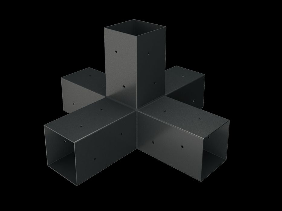 Conectori din metal pt grinda lemn 3-4-5 ieșiri - foișoare pergole