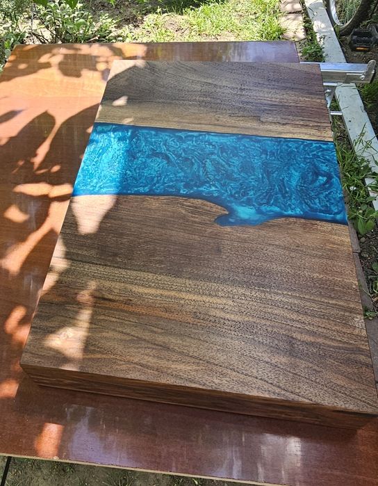 Set table handmade rășină epoxidica