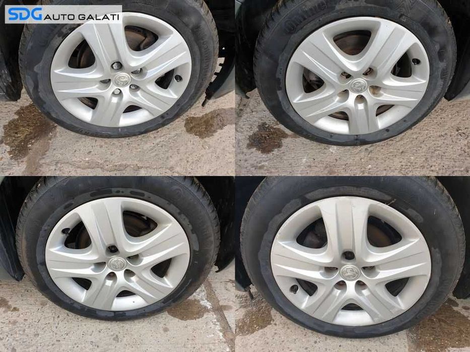 Set 4 Jante Roti Tabla cu Capace 225 55 17 R17 Opel Insignia A 2008 - 2017 Cod 2170103