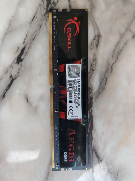 Памет 16GB (1x16GB) SKILL Aegis 3000MHz DDR4