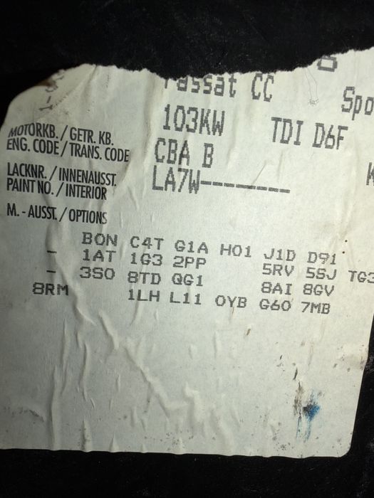 Фв пасат цц 2.0тди дсг на части / vw passat 2.0tdi dsg