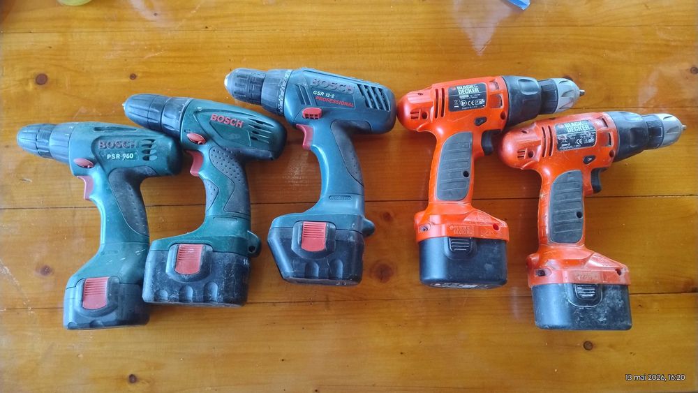 Autofiletante bormașini Bosch și black and decker