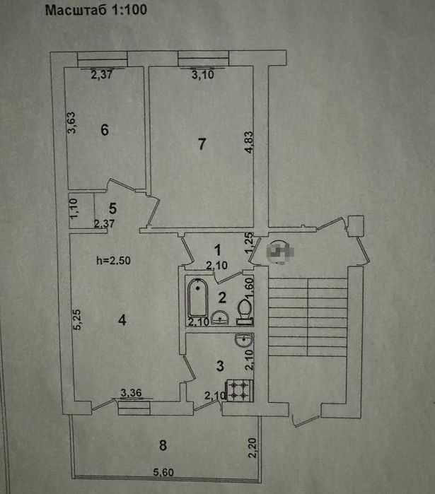 Чиланзар 1! Продам квартиру, 3/3/4, кирпичный дом