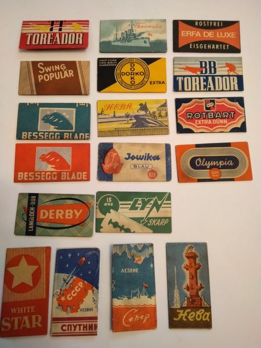 Продавам малка колекция от стари ножчета за бръснене