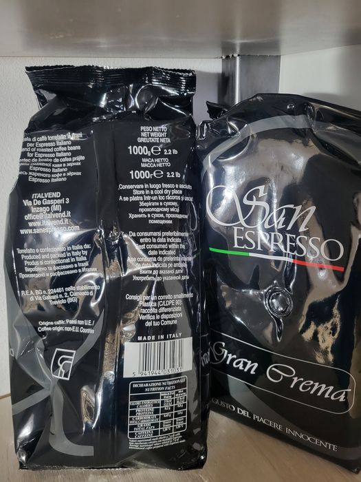 Cafea boabe San expreso din Italia la super pret de 55 lei