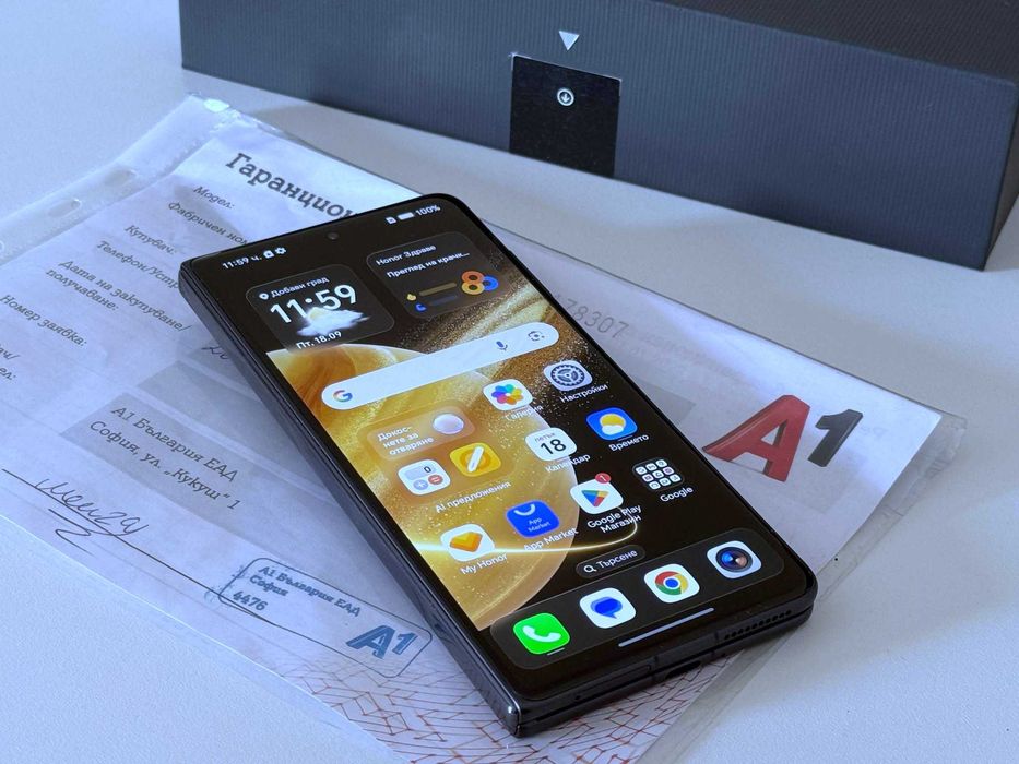 Бартер! Kaто НОВ! Гаранция! Honor Magic V3 512/12GB Velvet Black (Черен)