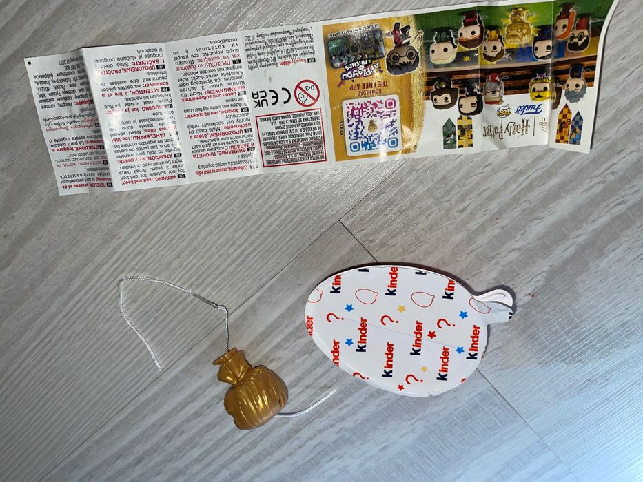 Figurina Harry Poter GOLD - Kinder Joy