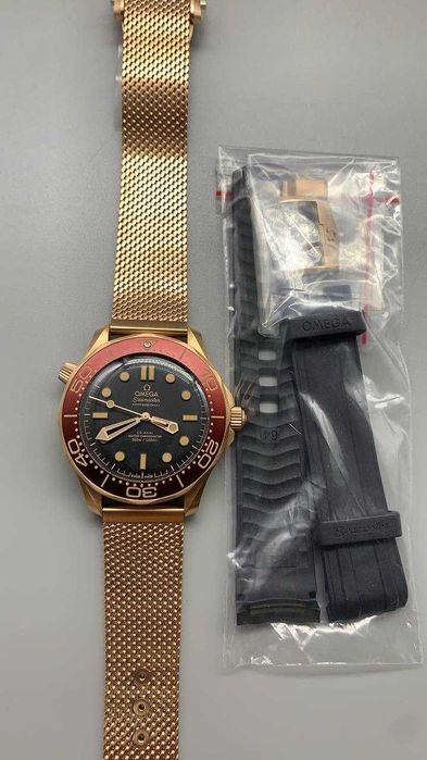 omega seamaster diver 300m розово злато / нов модел