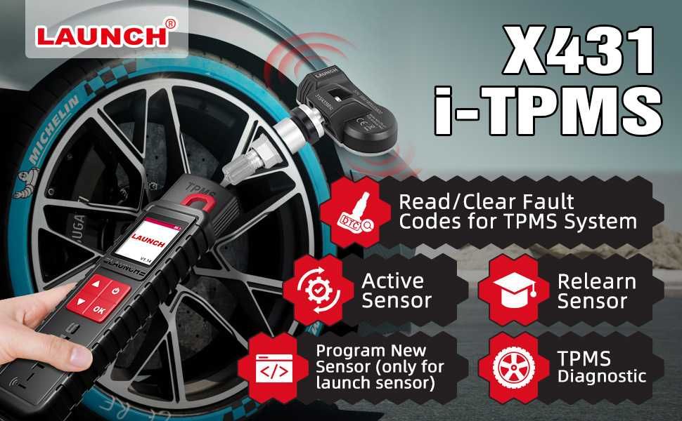 LAUNCH i-TPMS – професионален диагностичен и програматорен уред за TPMS