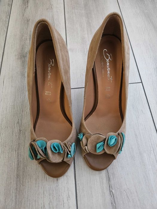 Pantofi Benvenuti piele întoarsă, 37
