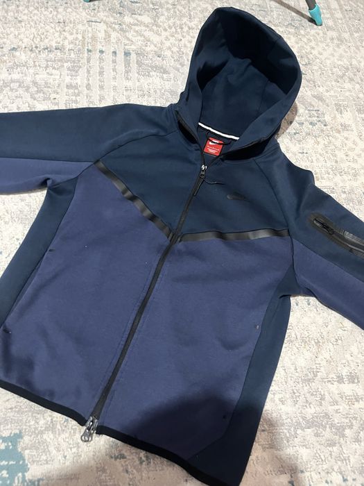tech fleece темно синий