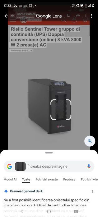 Sistem alimentare întreruptibila ups riello STW 8000 sentinel tower