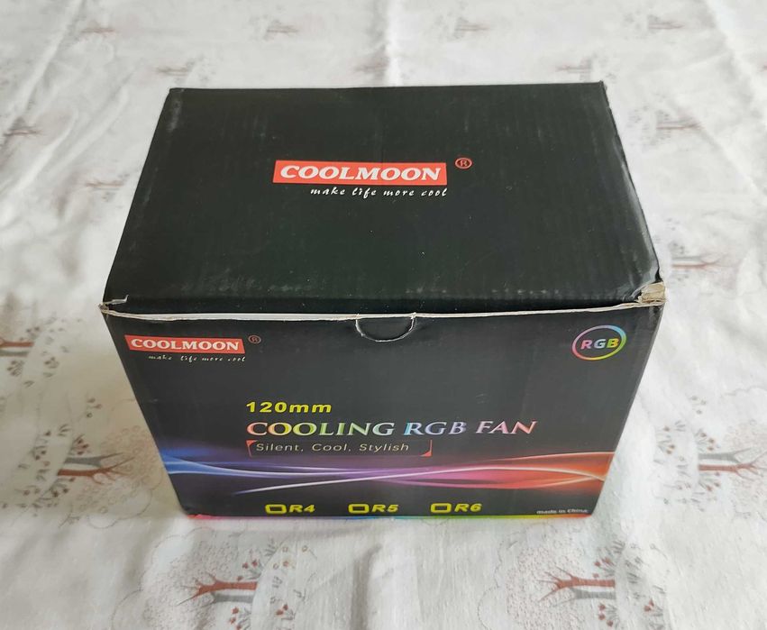 Set ventilatoare PC LED RGB 6 bucati de 120mm cu Telecomanda