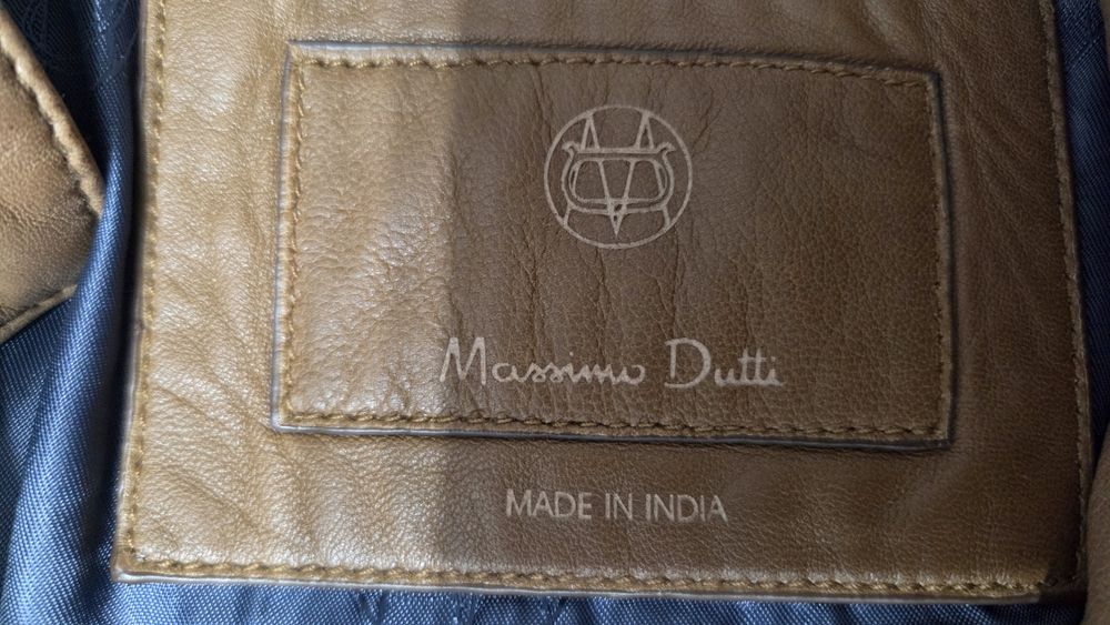 Vând geacă din piele Massimo Dutti