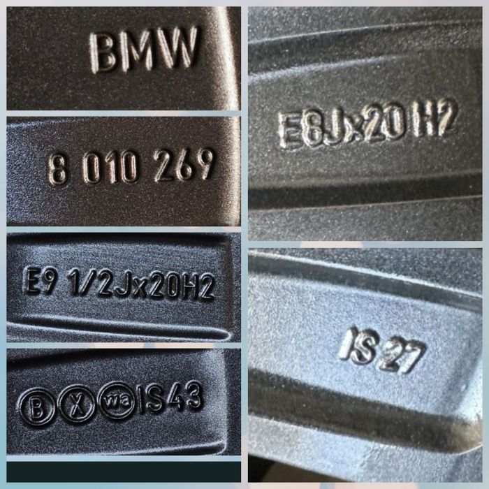 Jante BMW X3 G01 X4 G02 Mpachet NOU  O km  275 40 20/245 45 20 DOT2024