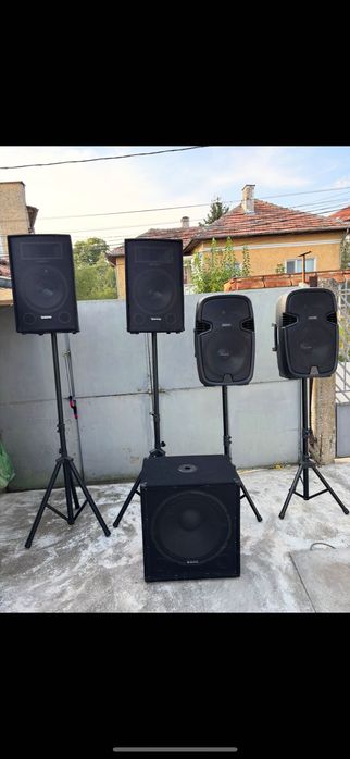 Мощни озвучителни системи Auna Pro / Auna Cube 1812 PA Set (Продават се заедно или поотделно)