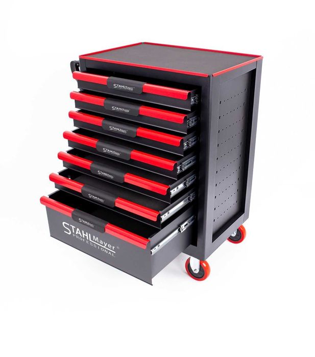 Количка за инструменти 7ч STAHLMAYER Red Line