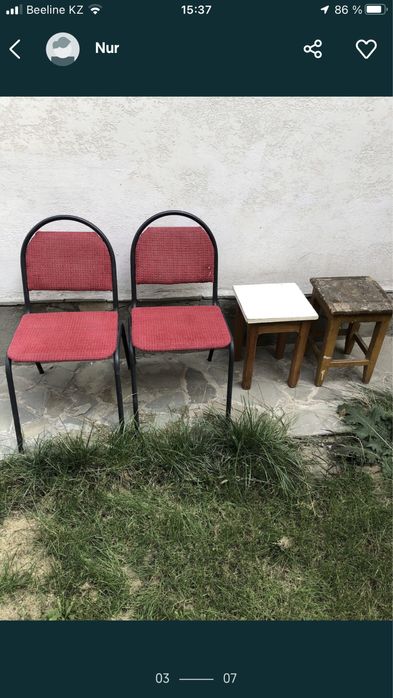 Стулья 3000 тг табуреты 1500 продам