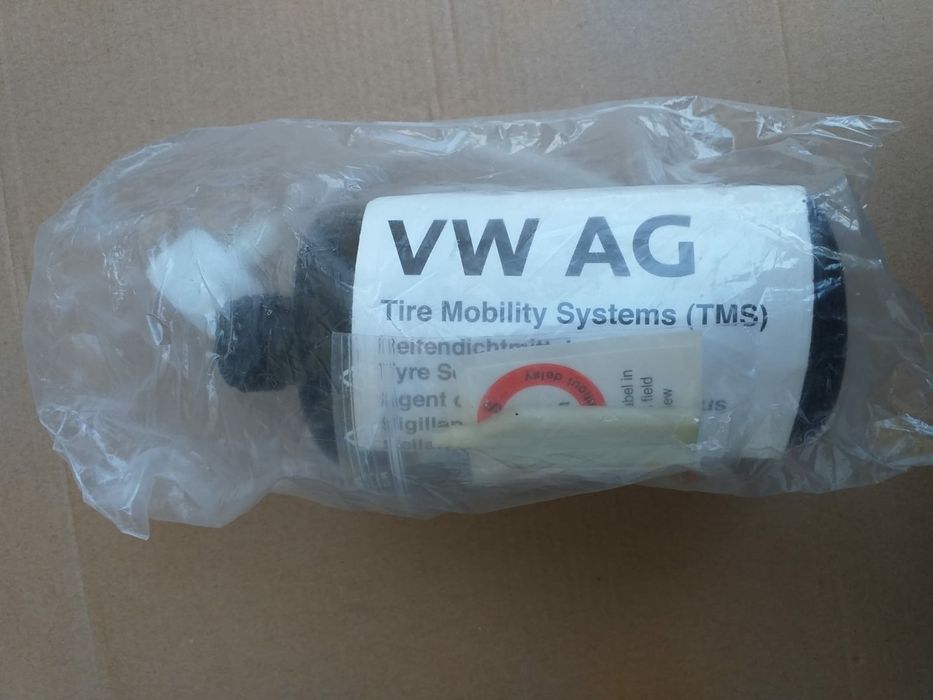 Kit pana Compresor auto umflat roti+solutie+husa originale skoda audi