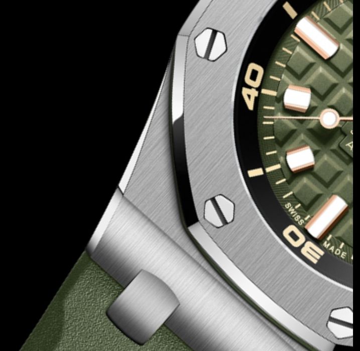 Топ качество! Мъжки луксозен часовник Aude mars Pig uet