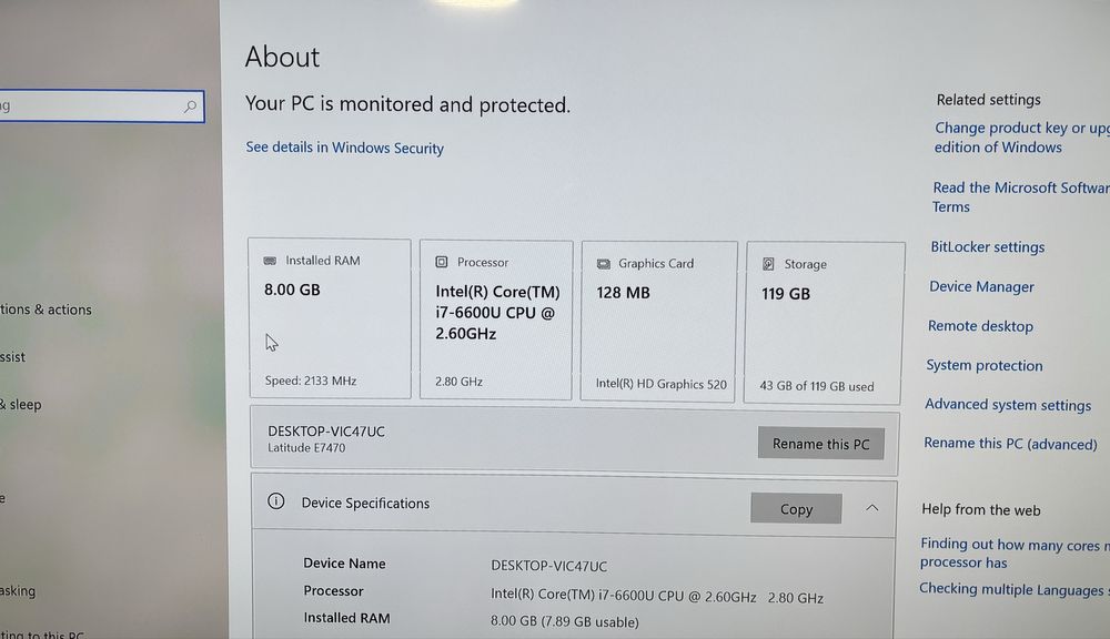 Лаптоп Dell с гаранция i7