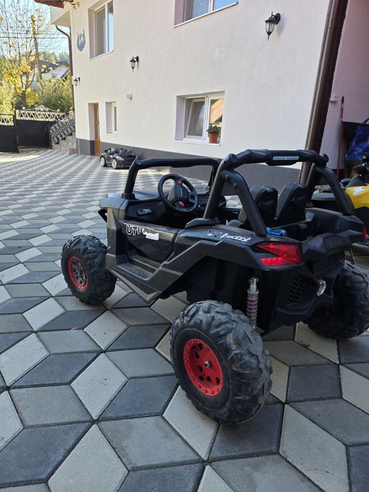 UTV electric copii 2 locuri, 4x4, 24V – lumini, suspensii