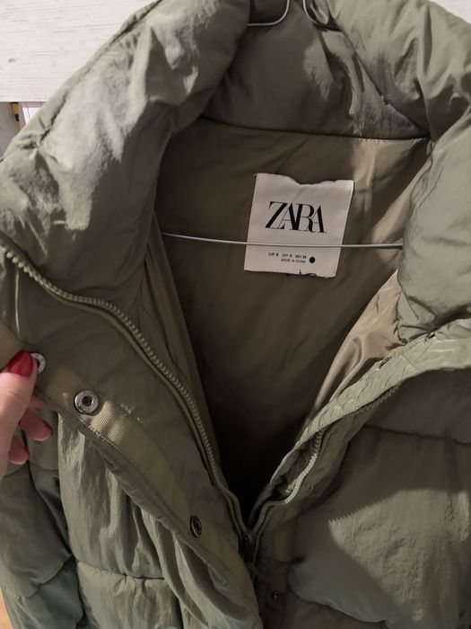 Зелено/каки зимно яке Zara S