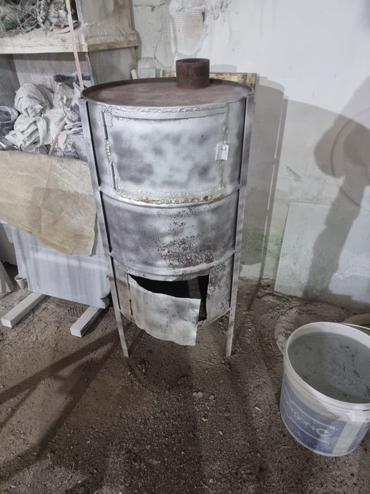 Печка на дърва , варел,индустриялна
