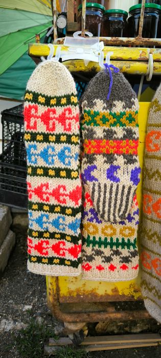 Плетени чорапи дълги -зимни