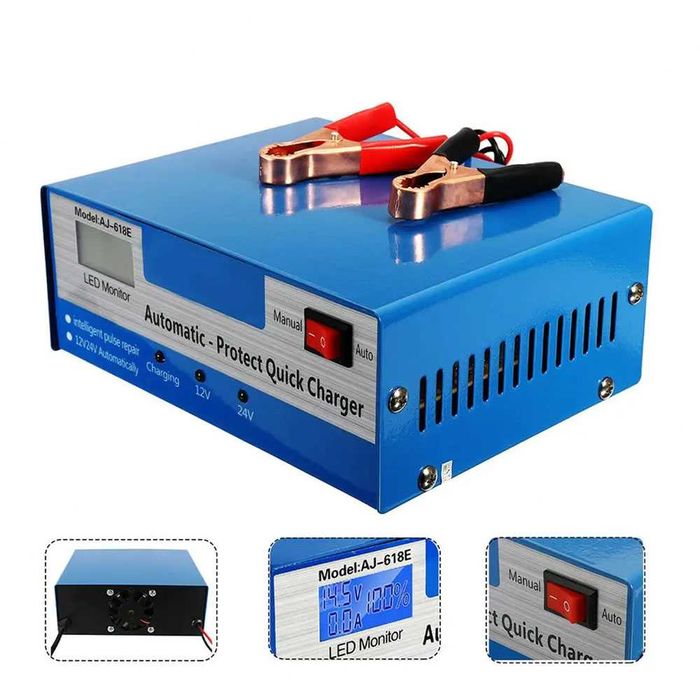 Интелигентно Импулсно зарядно за акумулатор 12V 24V