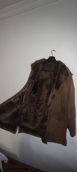 Cojoc barbatesc, piele si blana naturala marime XL