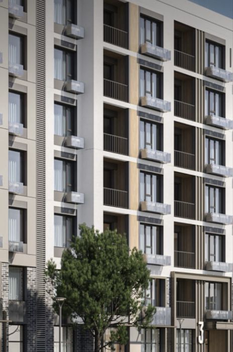 Юнусабад 8 Новостройка ЖК NRG Yunusobod 1 комнатная 2 этаж, 42м2. Евро