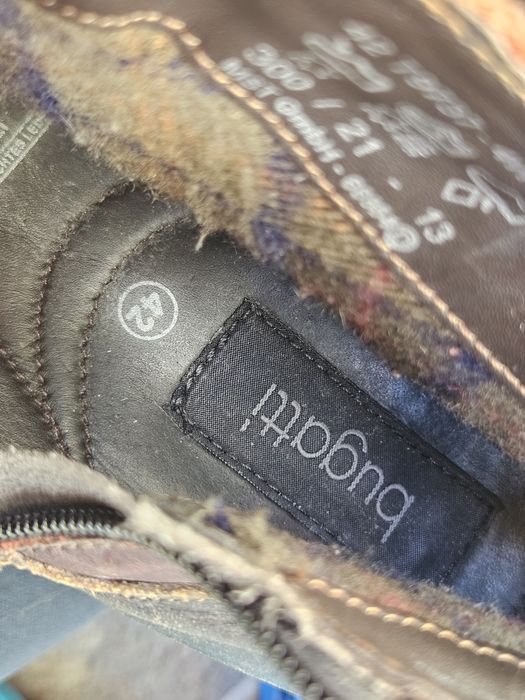 Bugatti мъжки боти от кожа N42