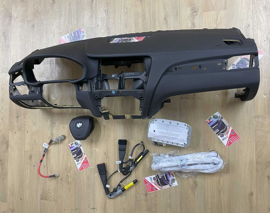 BMW X3 X4 plansa de bord - kit airbag volan pasager cortina  - centuri