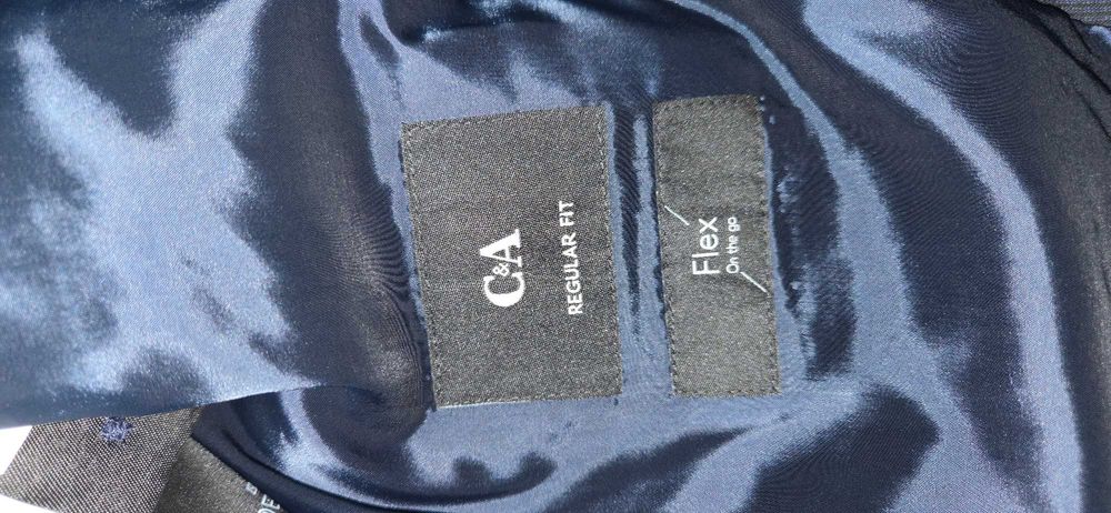 Palton elegant de costum C&A bleumarin, mărimea 54/XXL