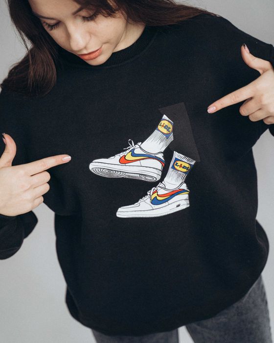 Bluză de molton Relaxed Fit