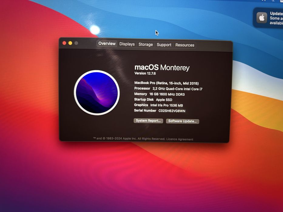 MacBook Pro Retina 15-inch Mid 2015