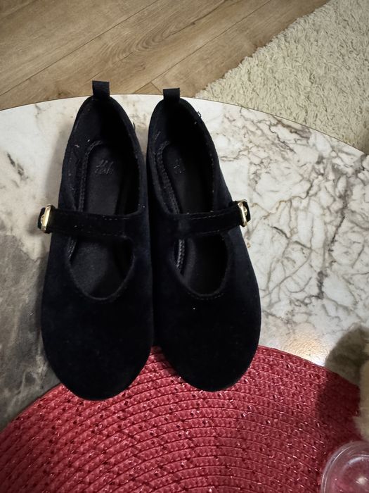 Balerini H&M 27, negri cu catarama aurie