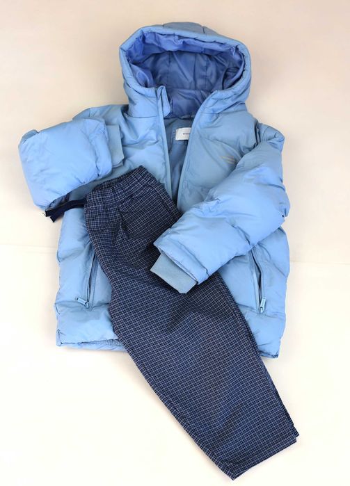 Чисто нов кариран мек детски панталон на марката ZARA.