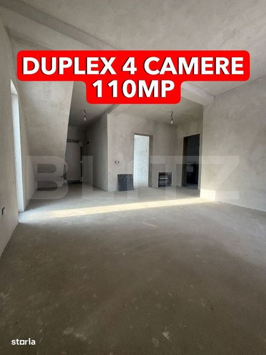 Duplex 4 camere 110mp utili, 290mp teren, Giroc Sat Batran
