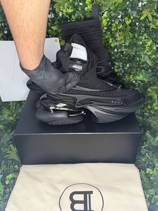 Adidași/Sneakers Balmain Unicorn black high tops NEW COLLECTION ‼️