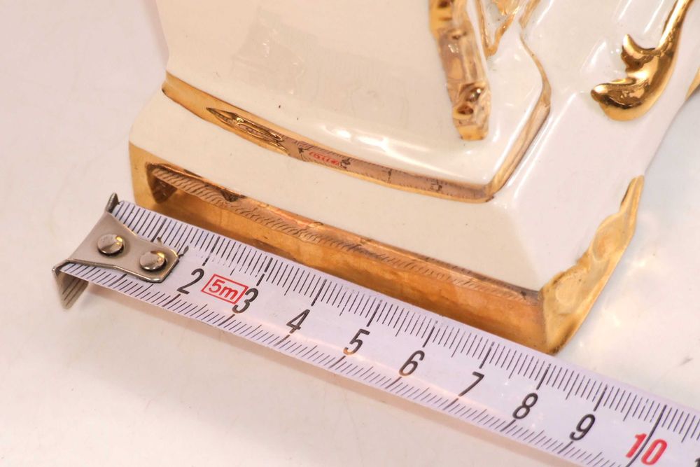 Ceas KAMINI cu porumbei, portelan, Made in England, IDEAL CADOU