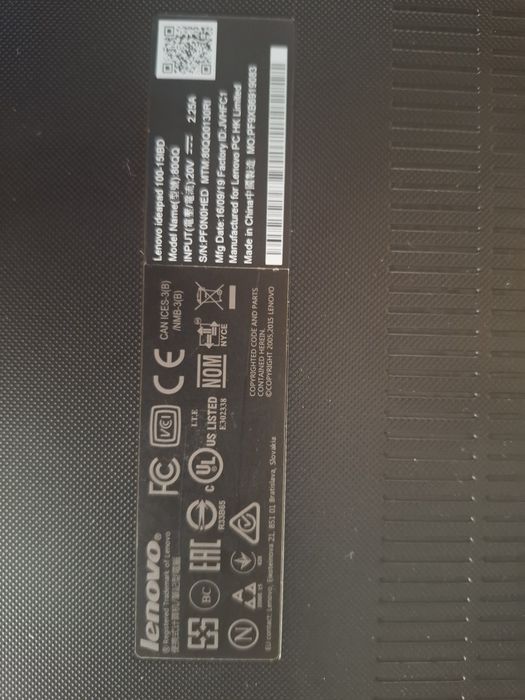 Laptop Lenovo Intel I3 gen 5 Hdd 500 Gb