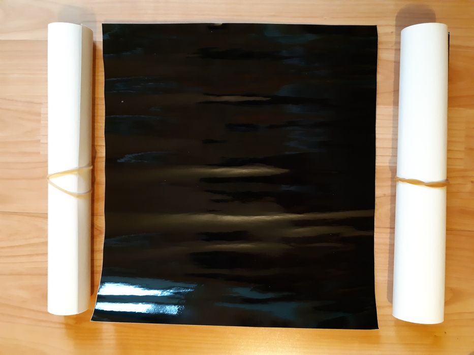 Autocolant acvariu, fundal negru, 30 cm inaltime