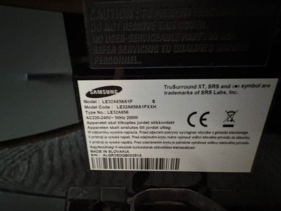 Vand TV Samsung non-smart